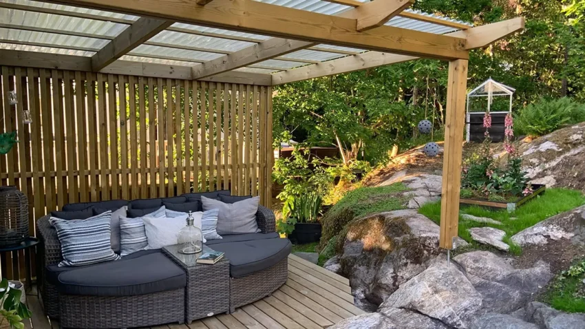 pergola med tak